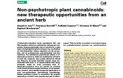 Non-psycotropic plant cannabinoids